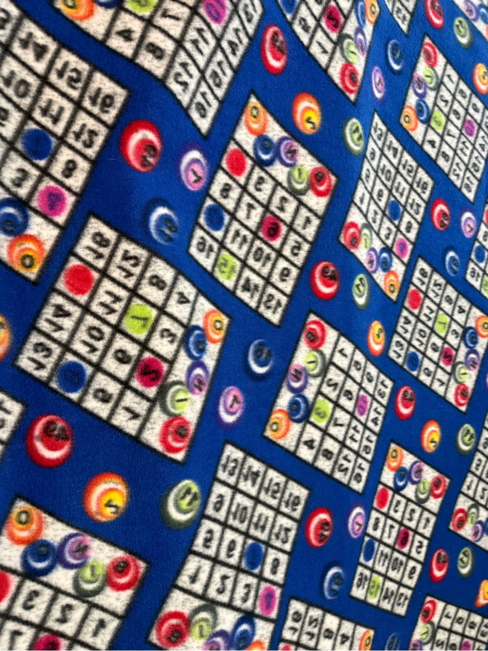 Fleece Fabric BINGO Design